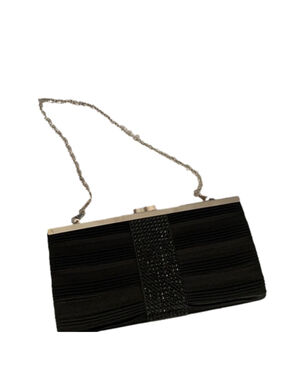 Black evening bag clutch or shoulder bag